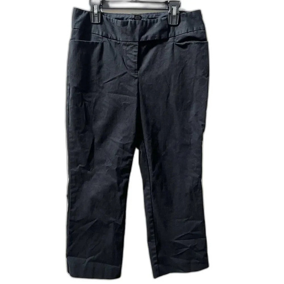 Vintage Y2K INC Women's Black Cropped Pants 4P Straight Leg Minimalist - Picture 1 of 10